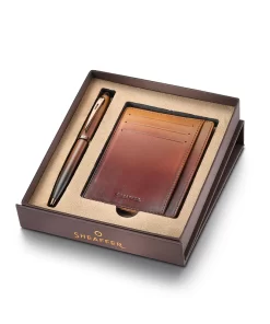 Boligrafo Sheaffer 100 coffee edition  + porta tarjetas