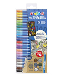 Marcador acrilico punta media colores surtidos x 24