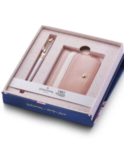 Set de regalo Sheaffer prelude mini Emily in Paris bolígrafo con cristal Swarovski + tarjetero rosa