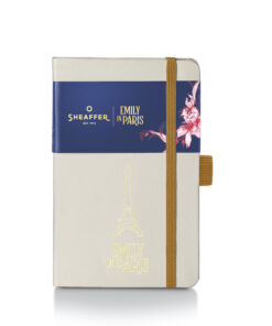 Emily in Paris notebook Journal mediano papel 90 gramos Beige